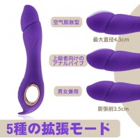 アナル開発 5種膨張+9種振動 男女兼用 調教 防水静音 前立腺責め アナルバイブ