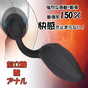 膨張バイブ 前後兼用 Ｇスポ圧迫系